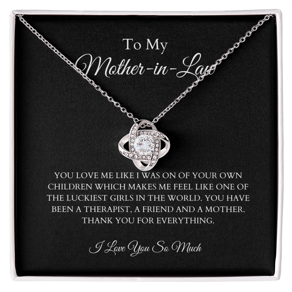 You Love Me Like I Was Your Own Love Knot Necklace