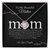 My Home Is With You Mom Love Knot Necklace