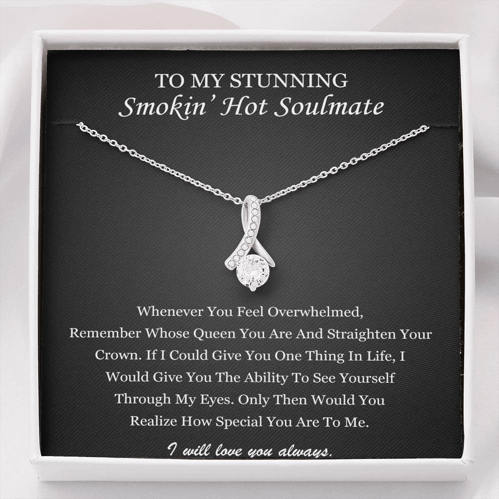 My Soulmate, I Will Always Love You Alluring Beauty Necklace